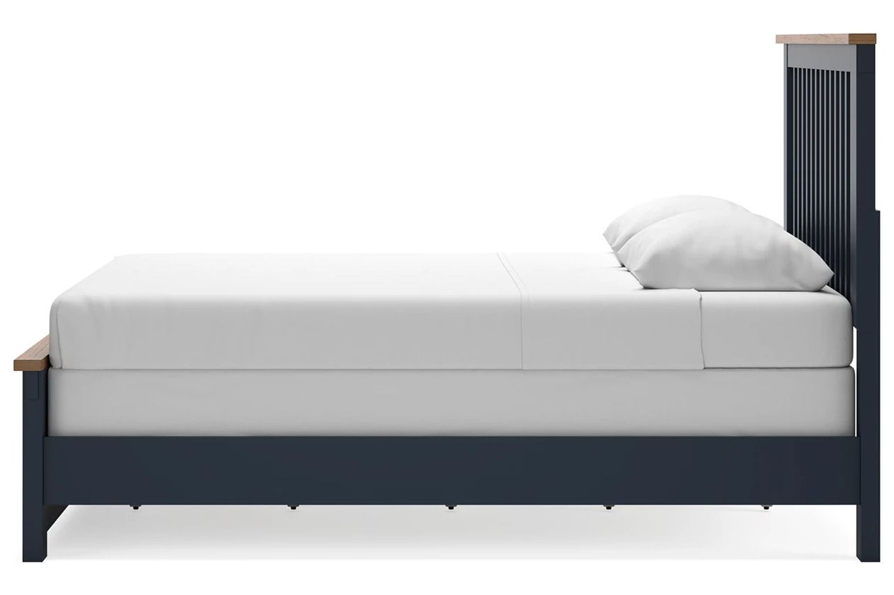 Landocken Queen Panel Bed In Brown/Blue B414B10