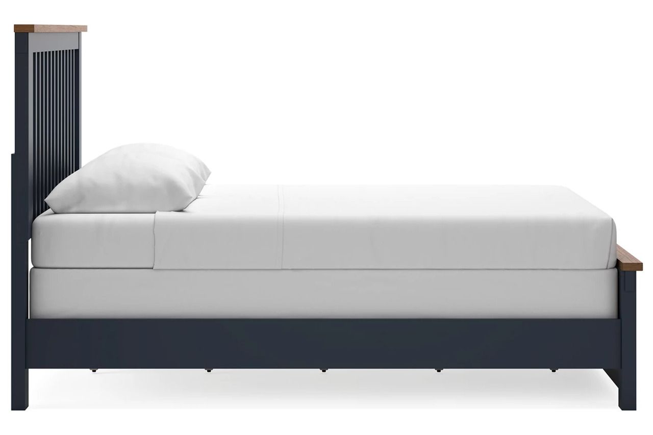 Landocken Queen Panel Bed In Brown/Blue B414B10