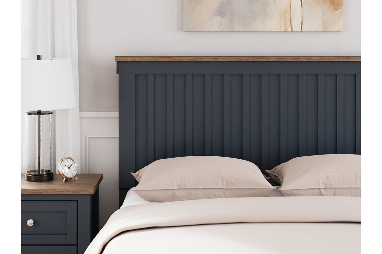 Landocken Queen Panel Bed In Brown/Blue B414B10