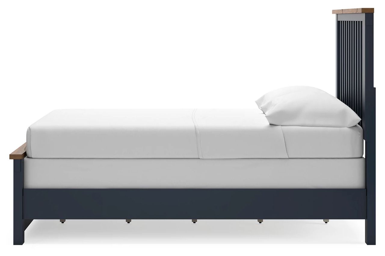 Landocken Full Panel Bed In Brown/Blue B414B3