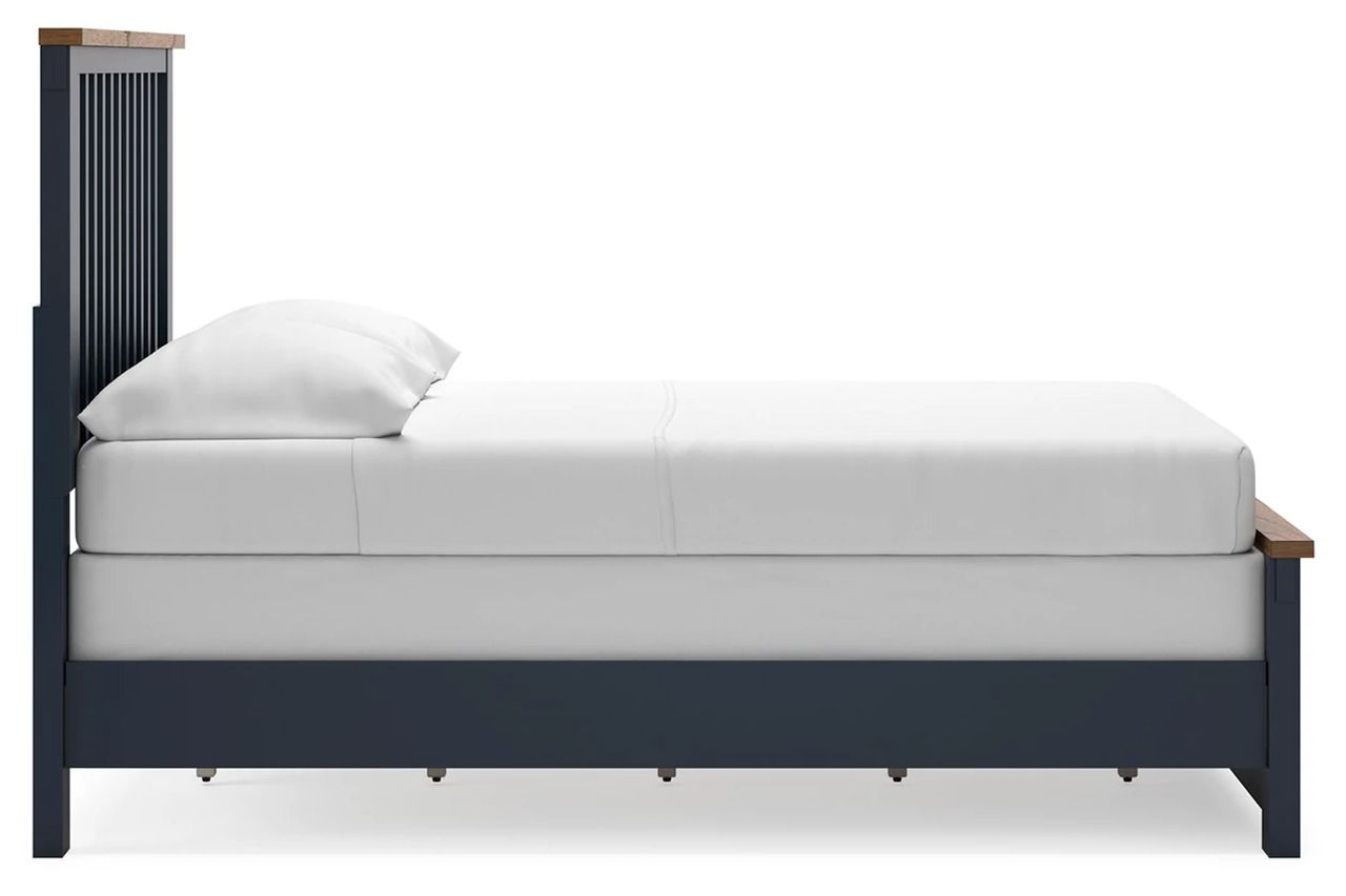 Landocken Full Panel Bed In Brown/Blue B414B3