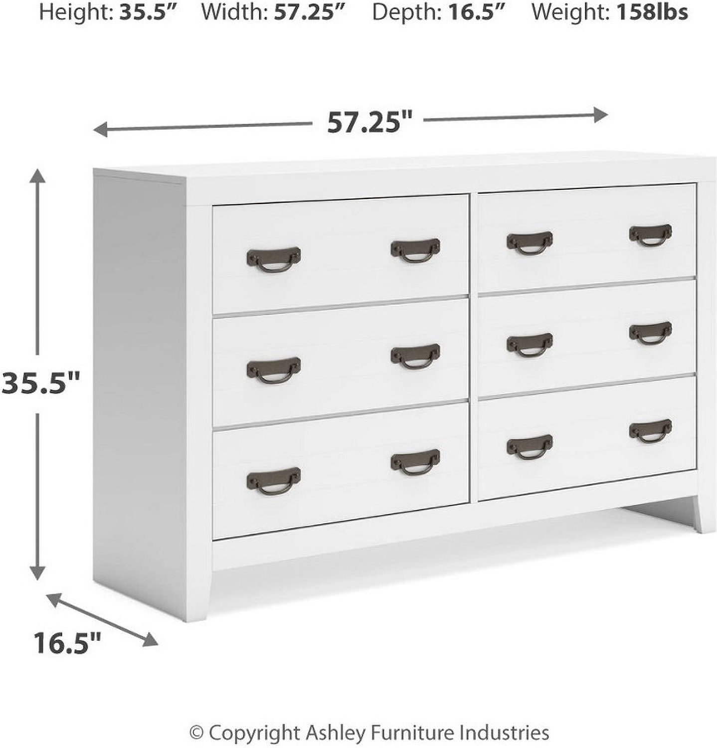 Binterglen Dresser In White B42731