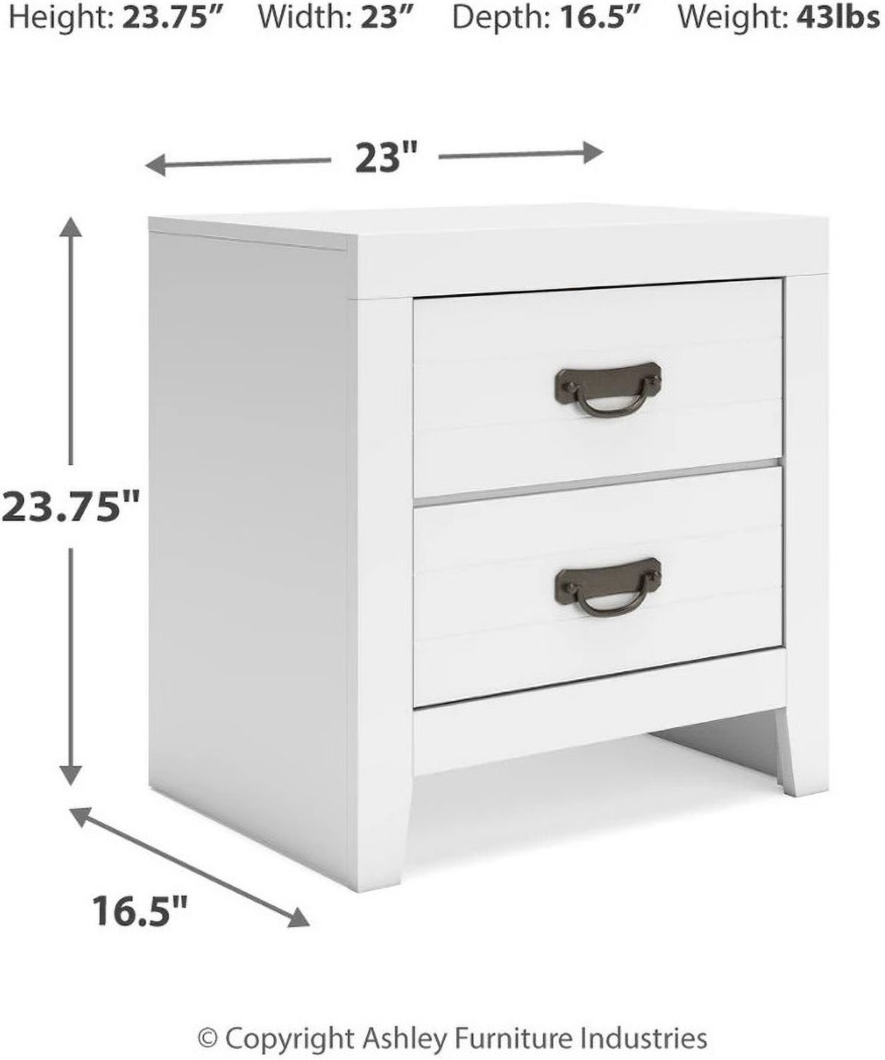 Binterglen Nightstand In White B42792