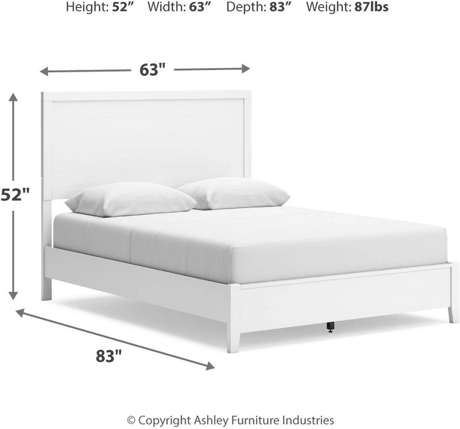 Binterglen Queen Panel Bed In White B427B6