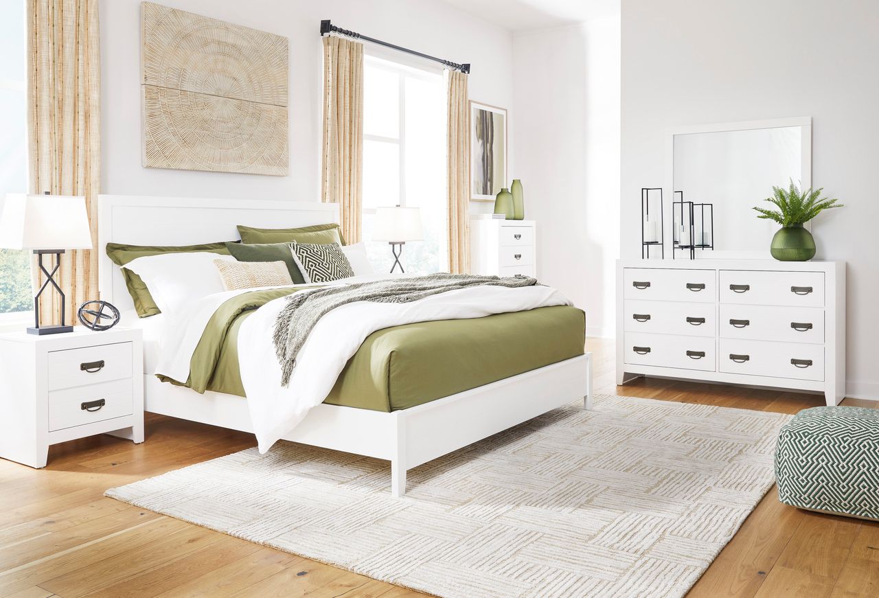 Binterglen King Panel Bed In White B427B8