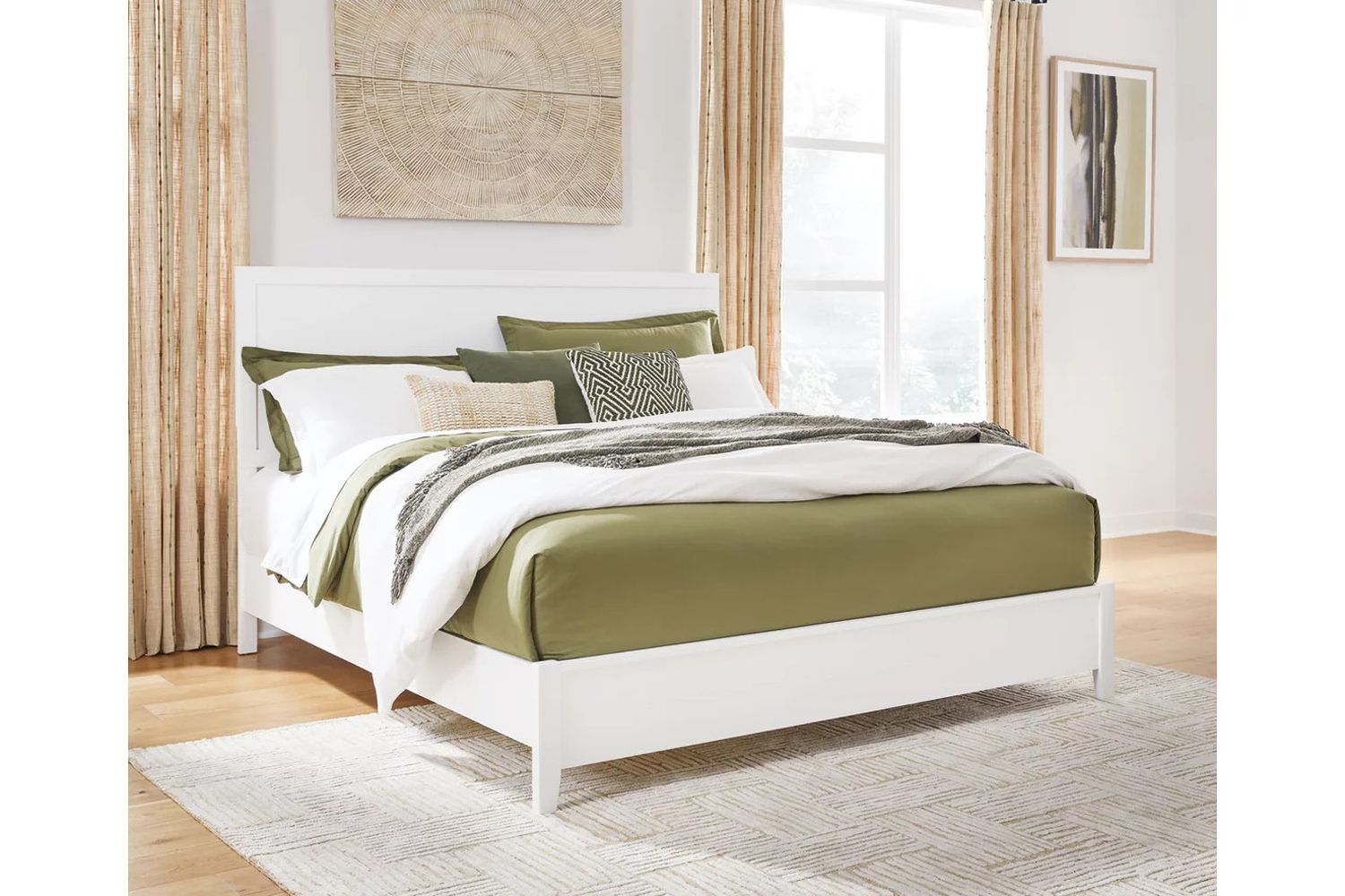Binterglen California King Panel Bed In White B427B9