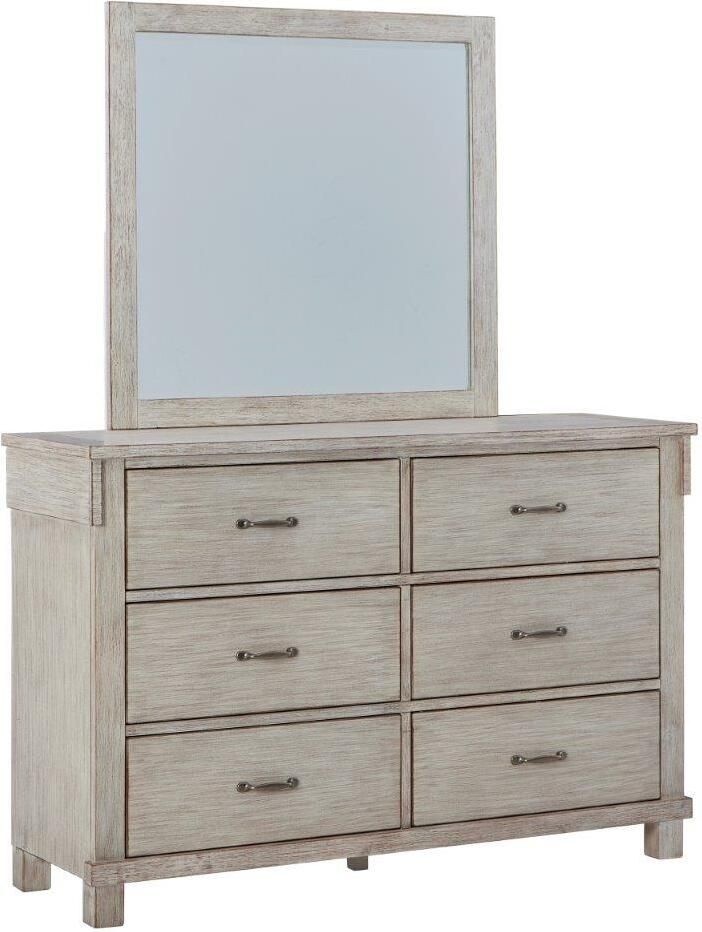 Hollentown Whitewash Bedroom Mirror B43436