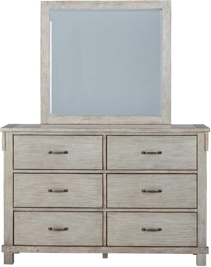 Hollentown Whitewash Bedroom Mirror B43436