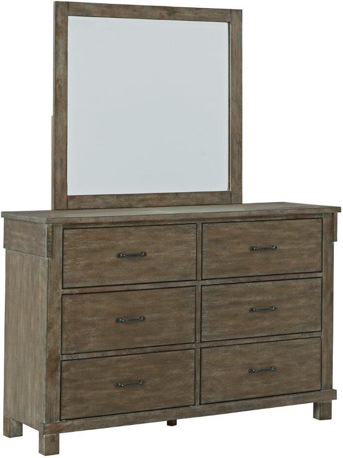 Shamryn Grayish Brown Bedroom Mirror B43636