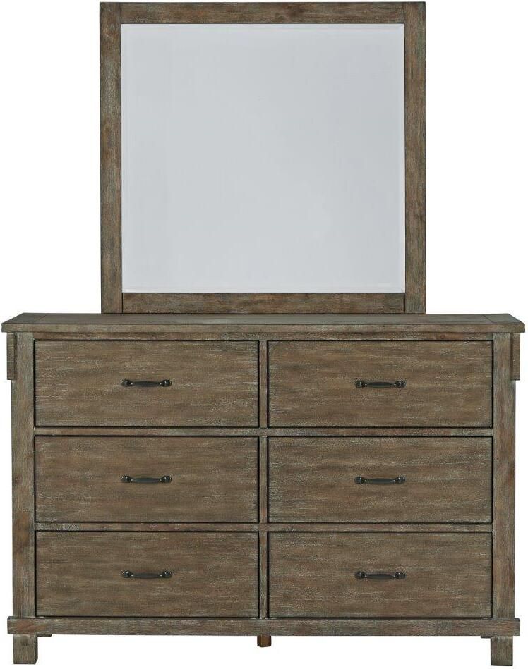 Shamryn Grayish Brown Bedroom Mirror B43636
