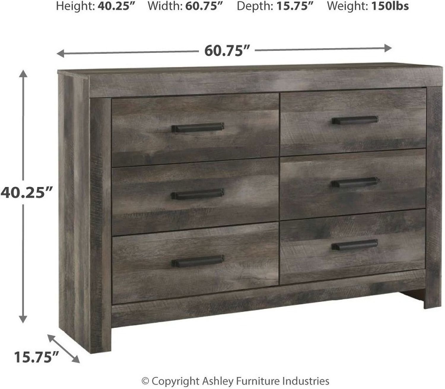 Wynnlow Gray Dresser B44031