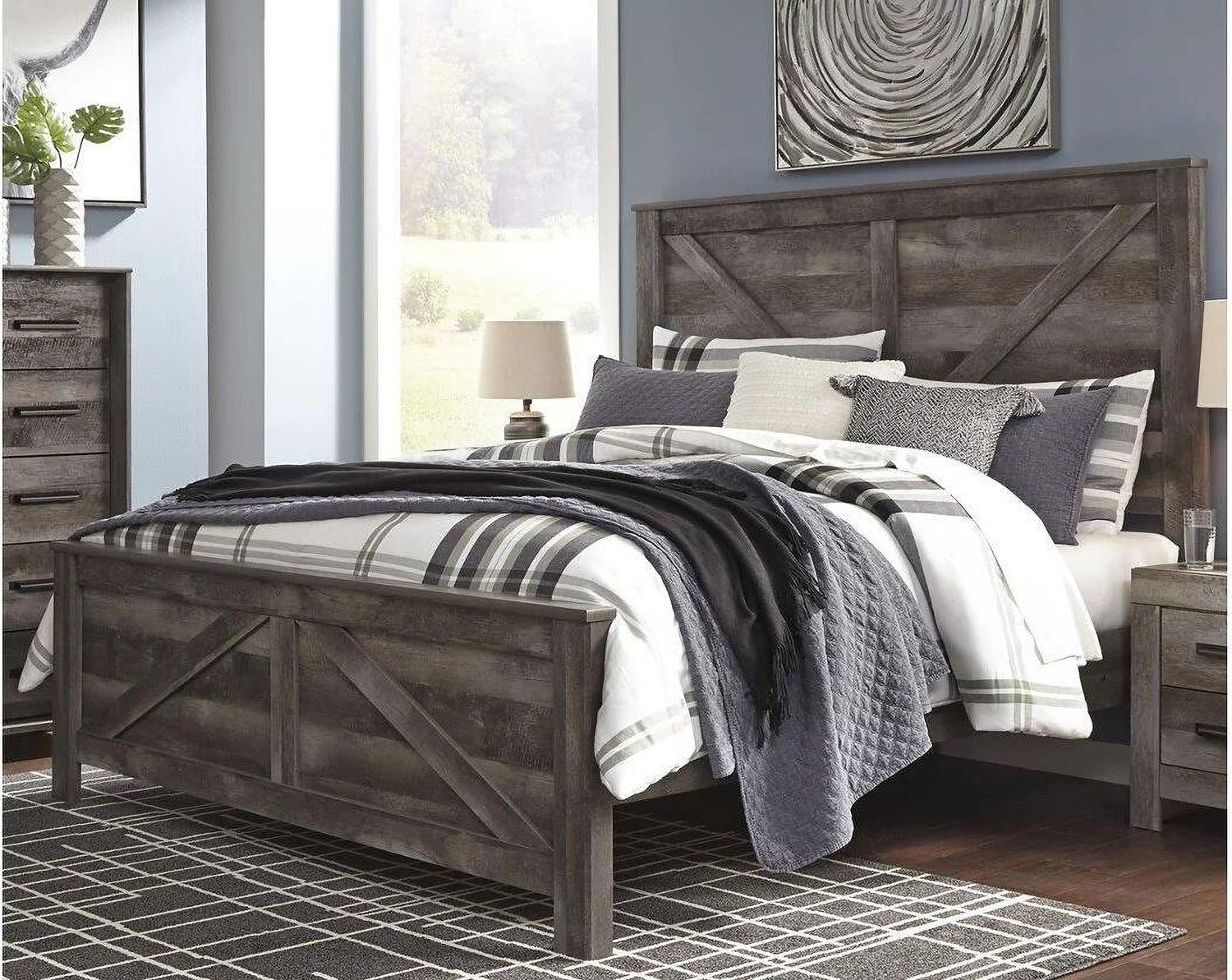 Wynnlow Crossbuck Panel Bed (King) B440B11