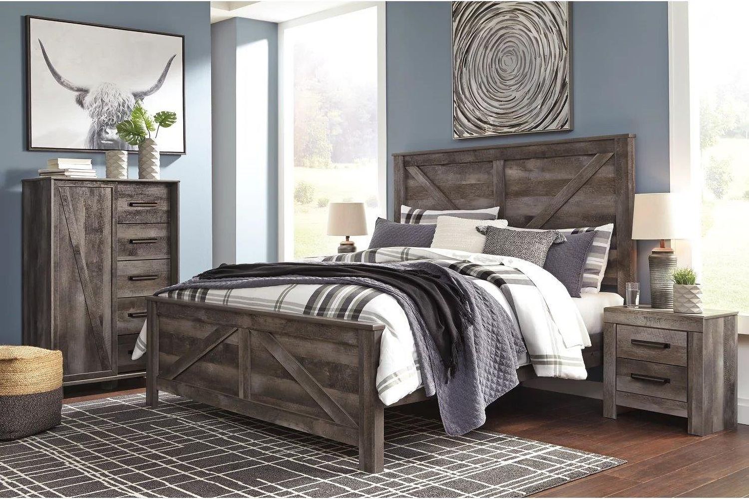 Wynnlow Crossbuck Panel Bed (King) B440B11