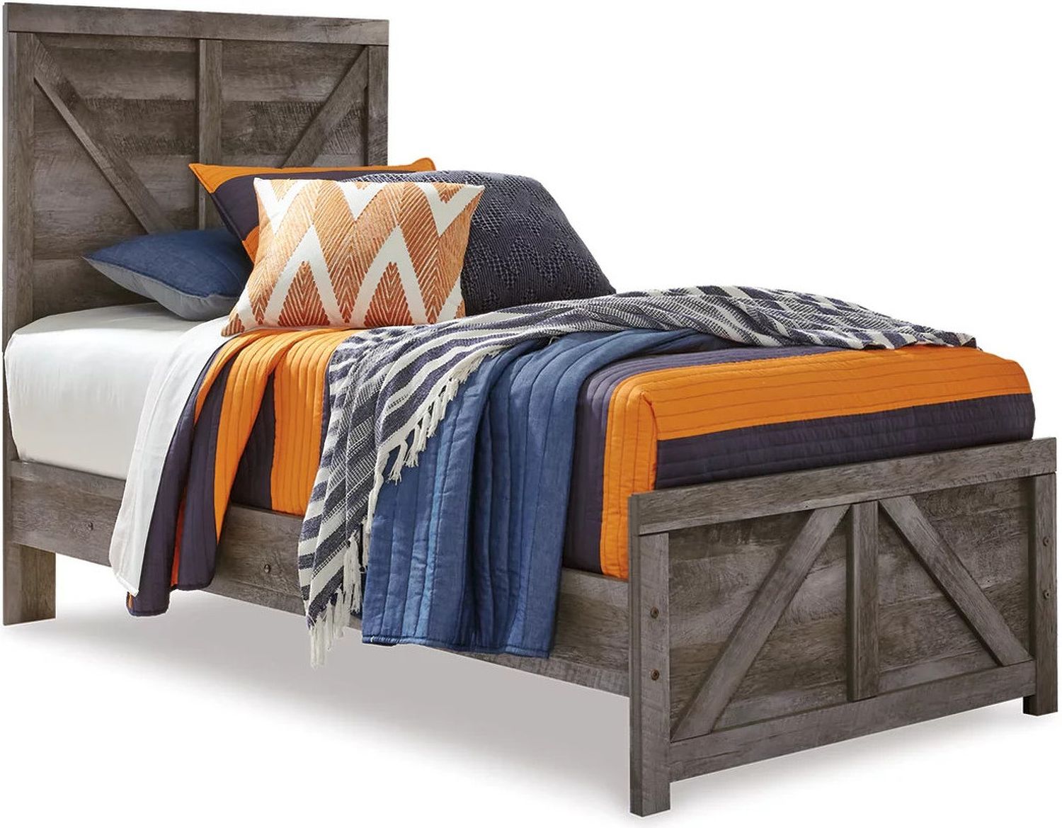 Wynnlow Gray Twin Panel Bed B440B16
