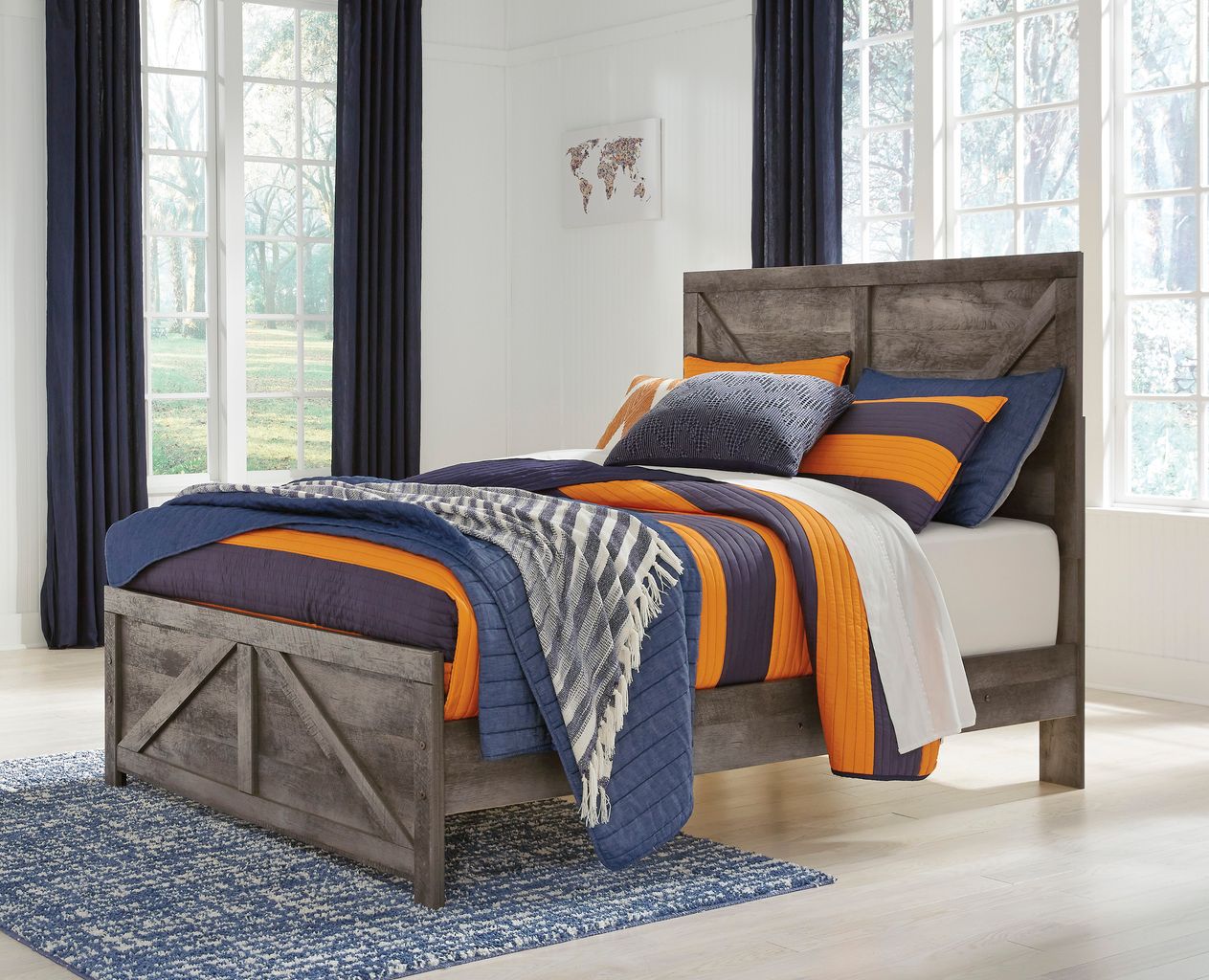 Wynnlow Gray Full Panel Bed B440B17
