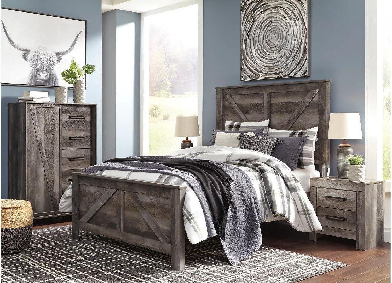 Wynnlow Crossbuck Panel Bed (Queen) B440B9