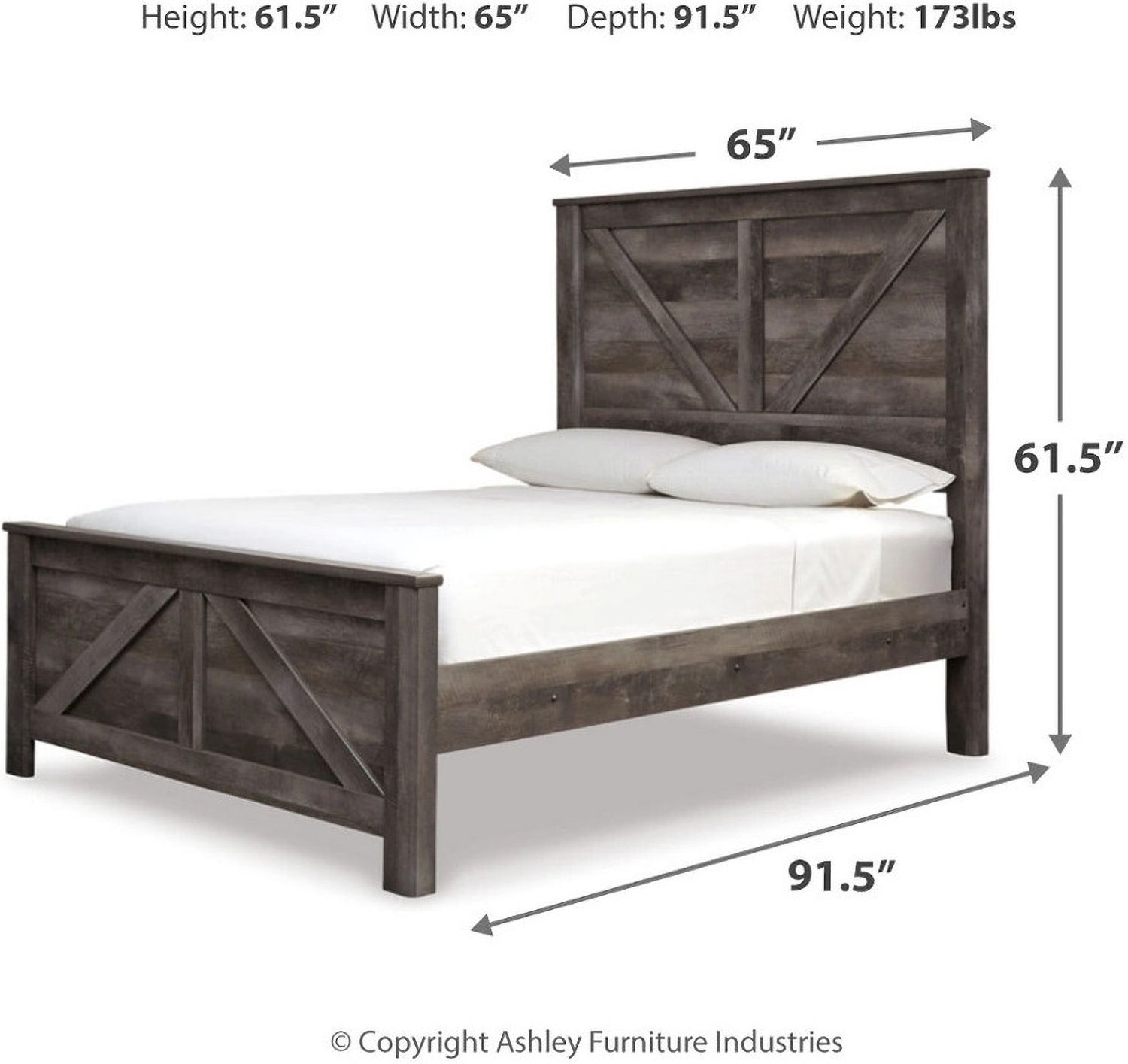 Wynnlow Crossbuck Panel Bed (Queen) B440B9