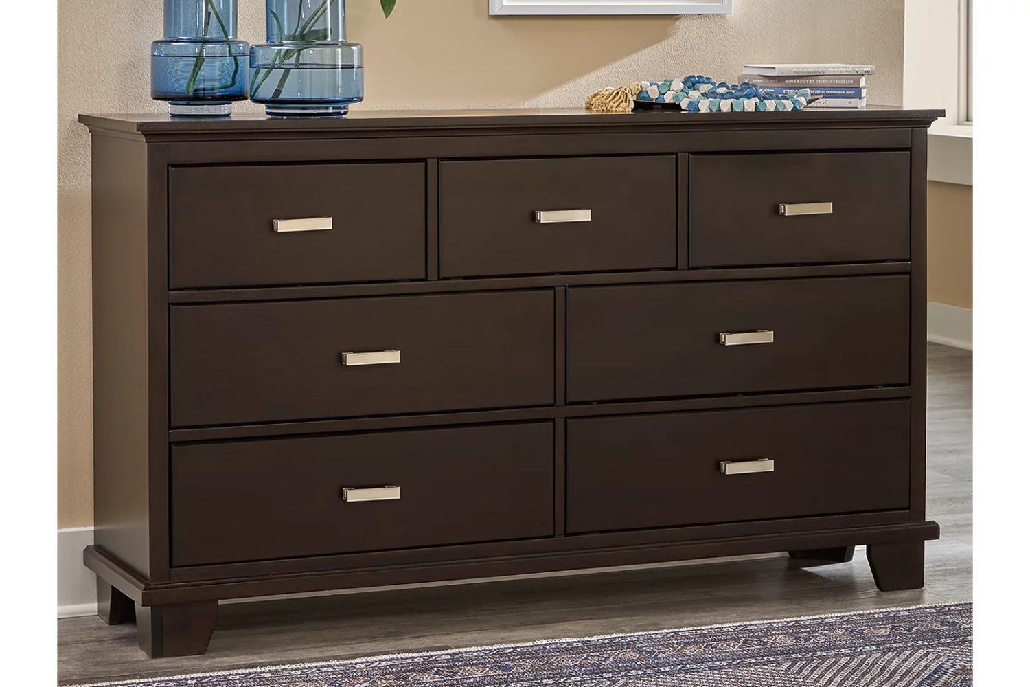 Covetown Dresser In Dark Brown B44131