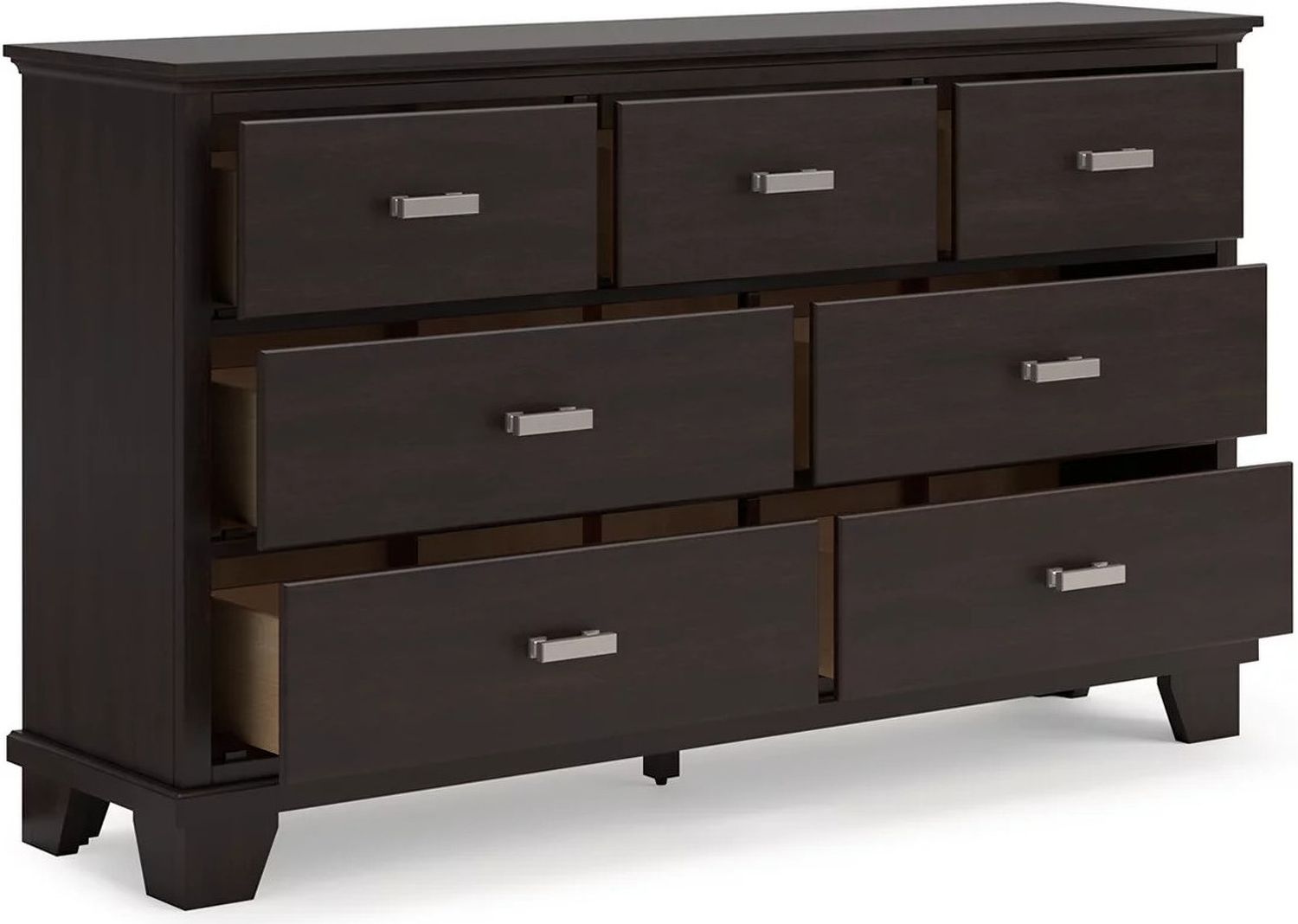 Covetown Dresser In Dark Brown B44131