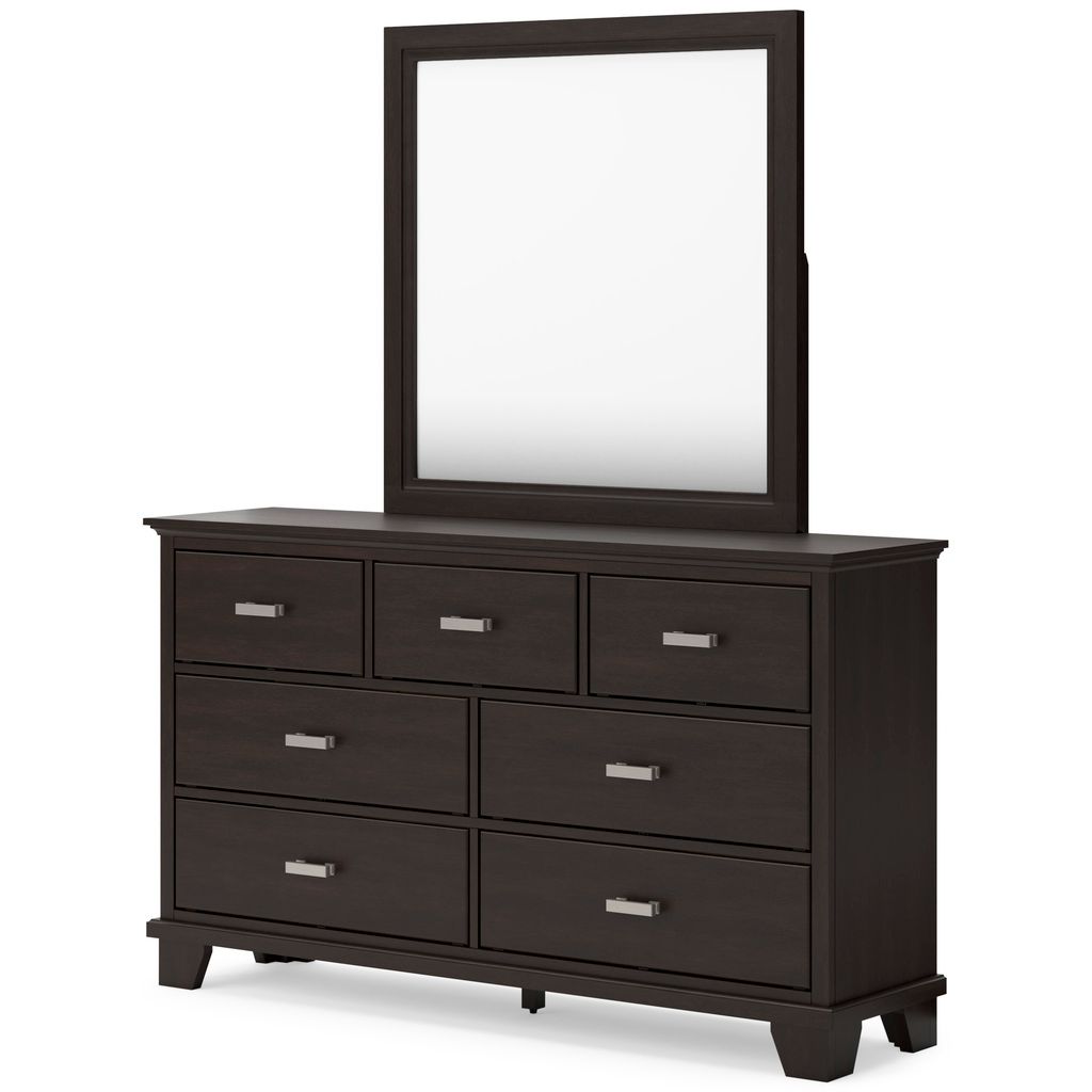 Covetown Dresser In Dark Brown B44131