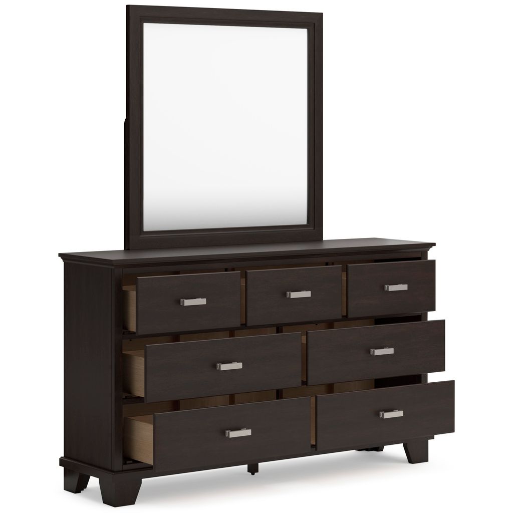 Covetown Dresser In Dark Brown B44131
