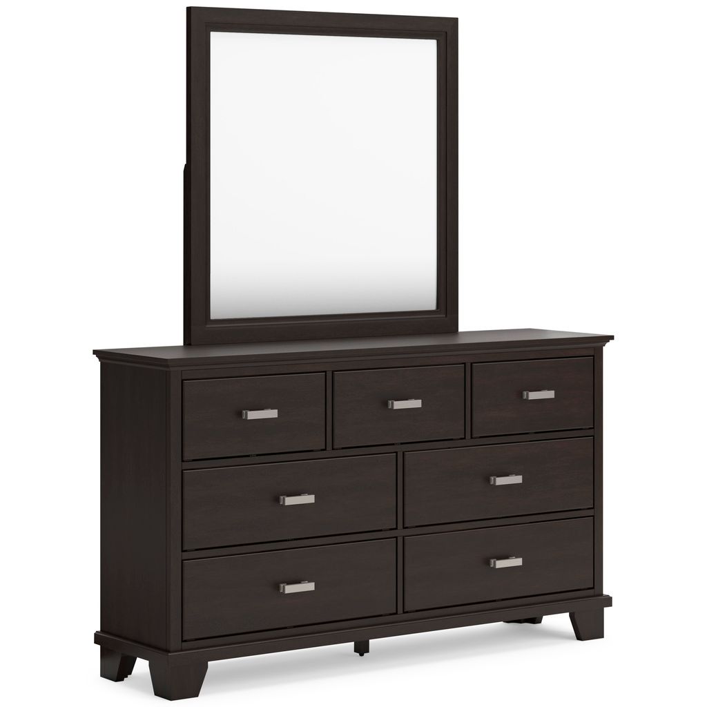 Covetown Dresser In Dark Brown B44131