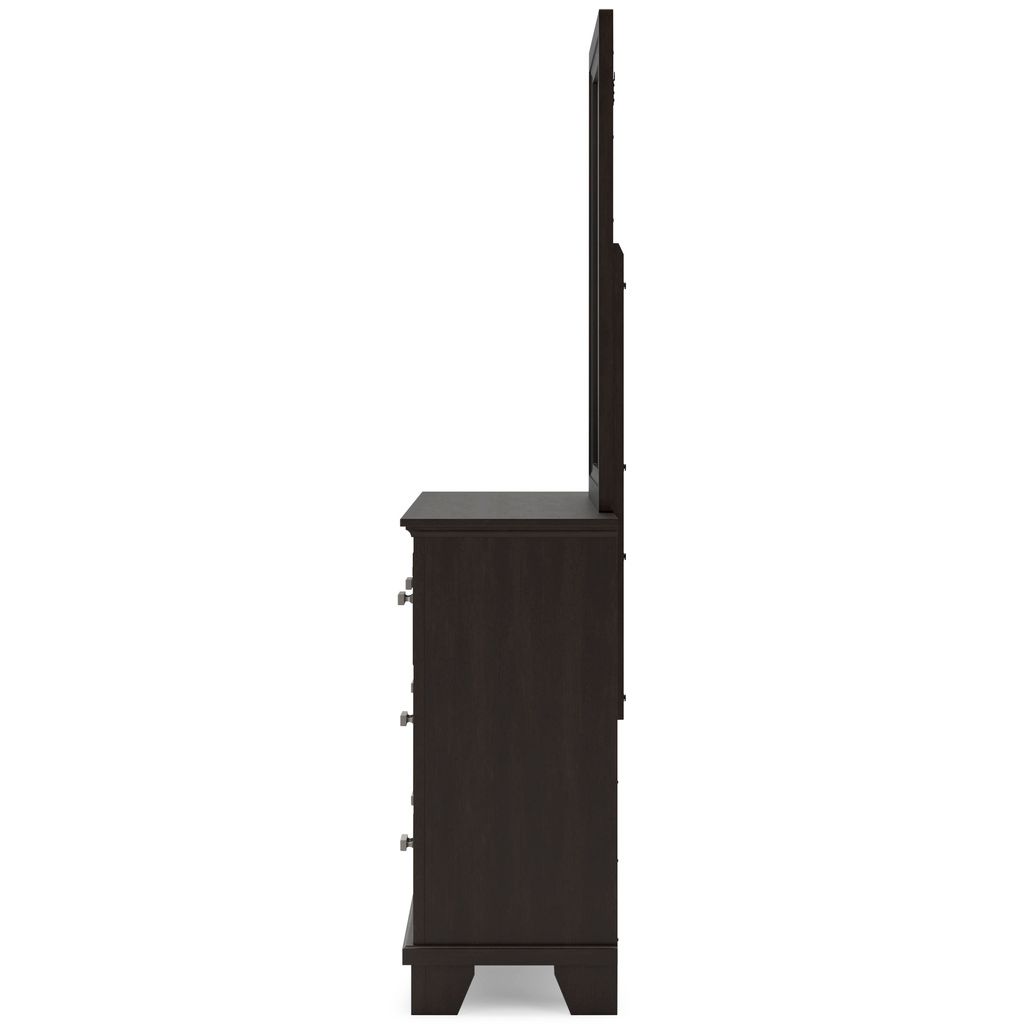 Covetown Dresser In Dark Brown B44131
