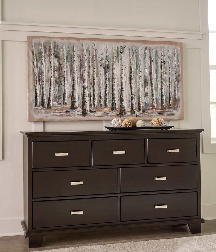 Covetown Dresser In Dark Brown B44131