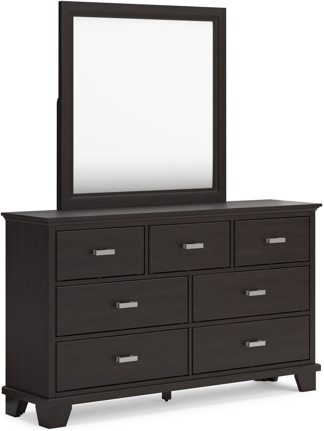 Covetown Bedroom Mirror In Dark Brown B44136