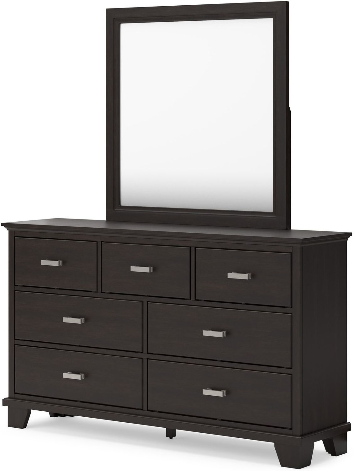 Covetown Bedroom Mirror In Dark Brown B44136