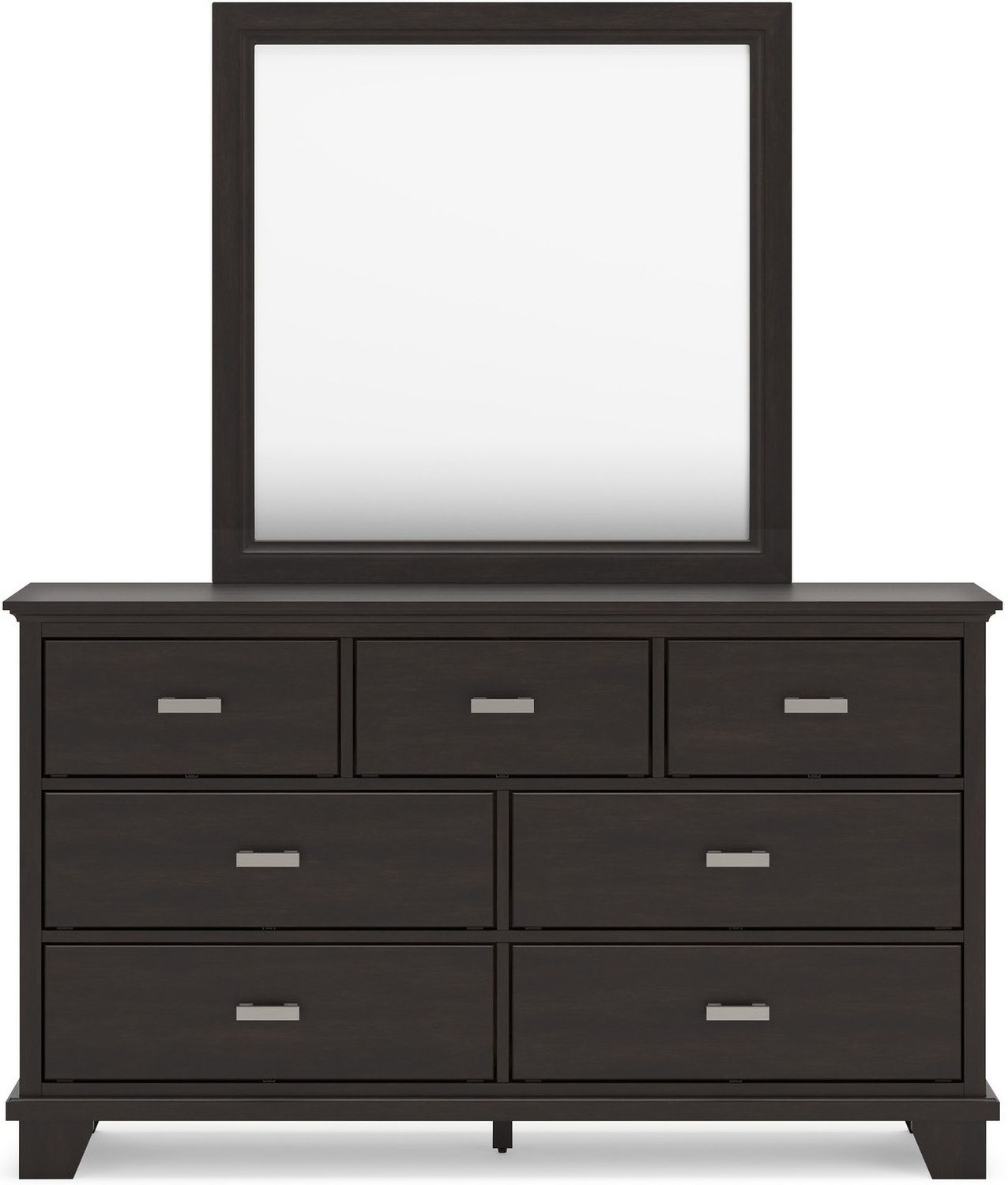Covetown Bedroom Mirror In Dark Brown B44136
