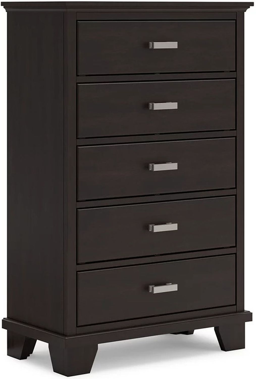 Covetown Chest Of Drawers In Dark Brown B44146