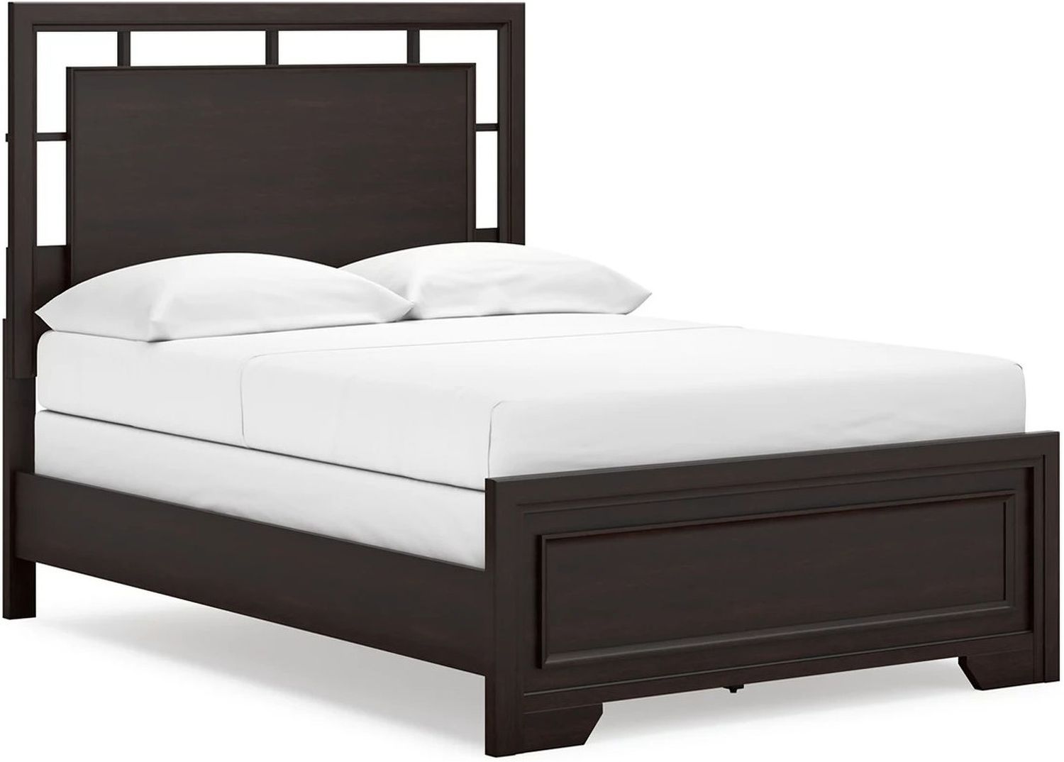 Covetown Full Panel Bed In Dark Brown B441B4