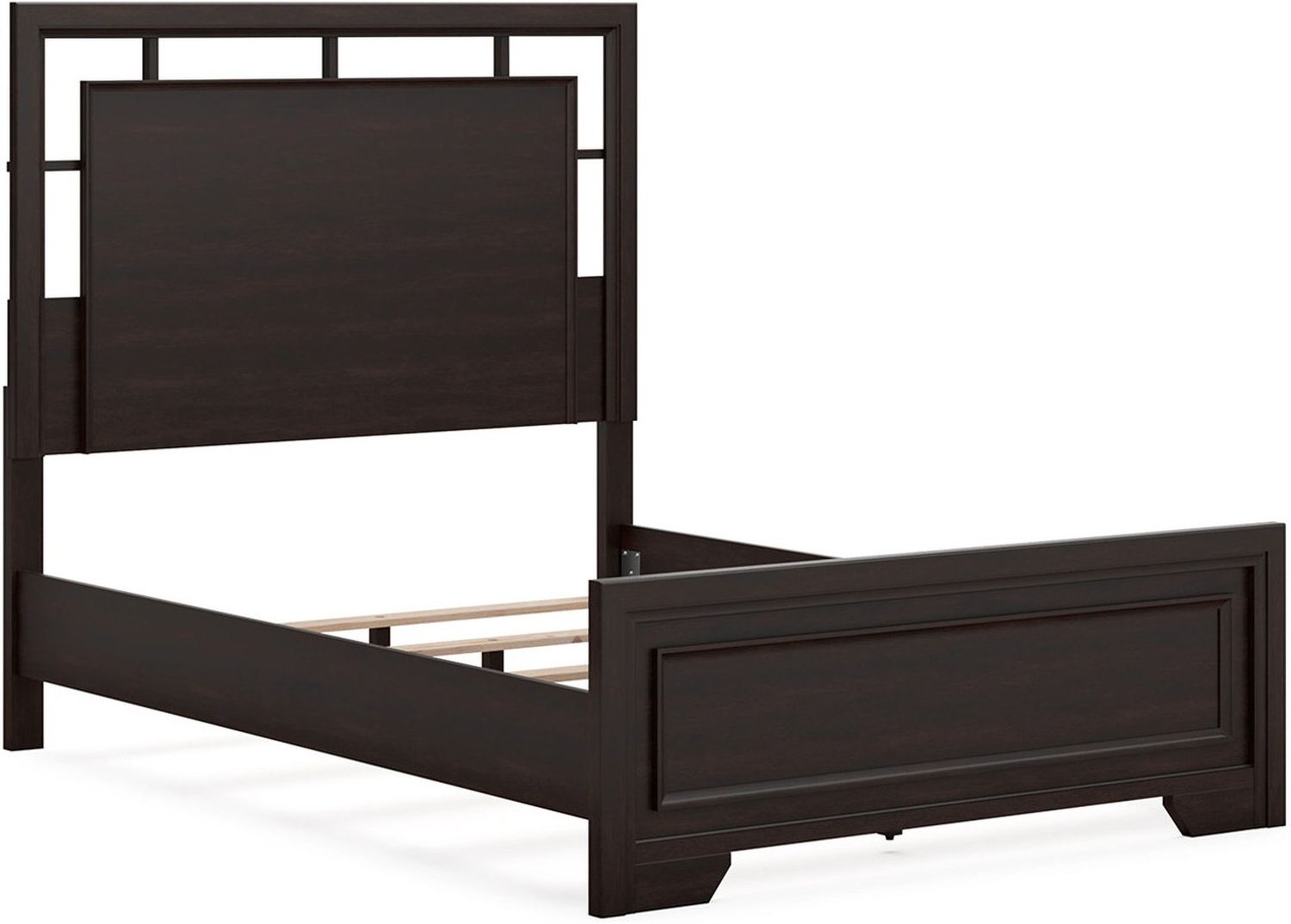 Covetown Full Panel Bed In Dark Brown B441B4