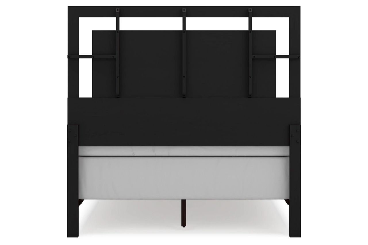 Covetown Full Panel Bed In Dark Brown B441B4