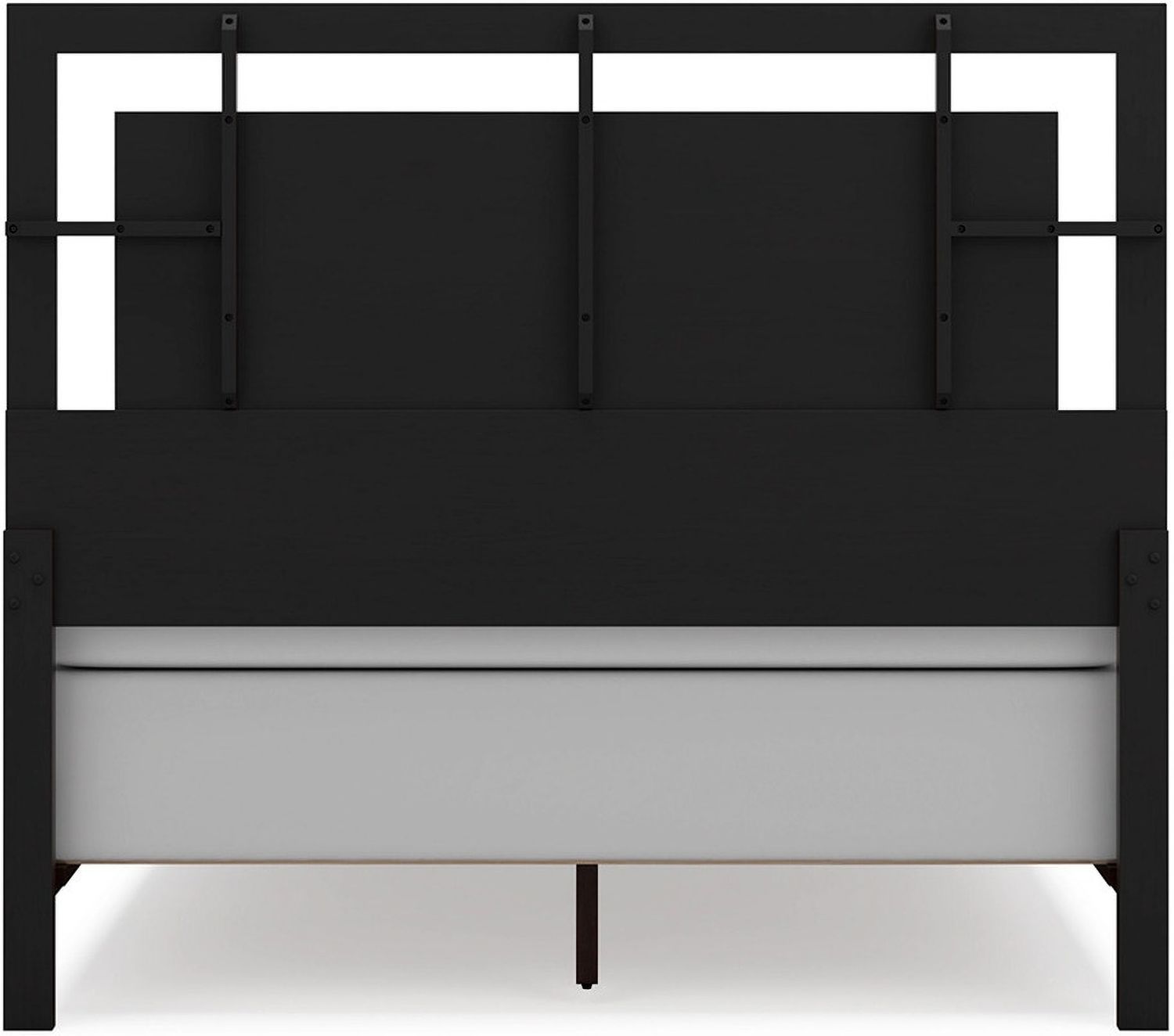 Covetown Queen Panel Bed In Dark Brown B441B6