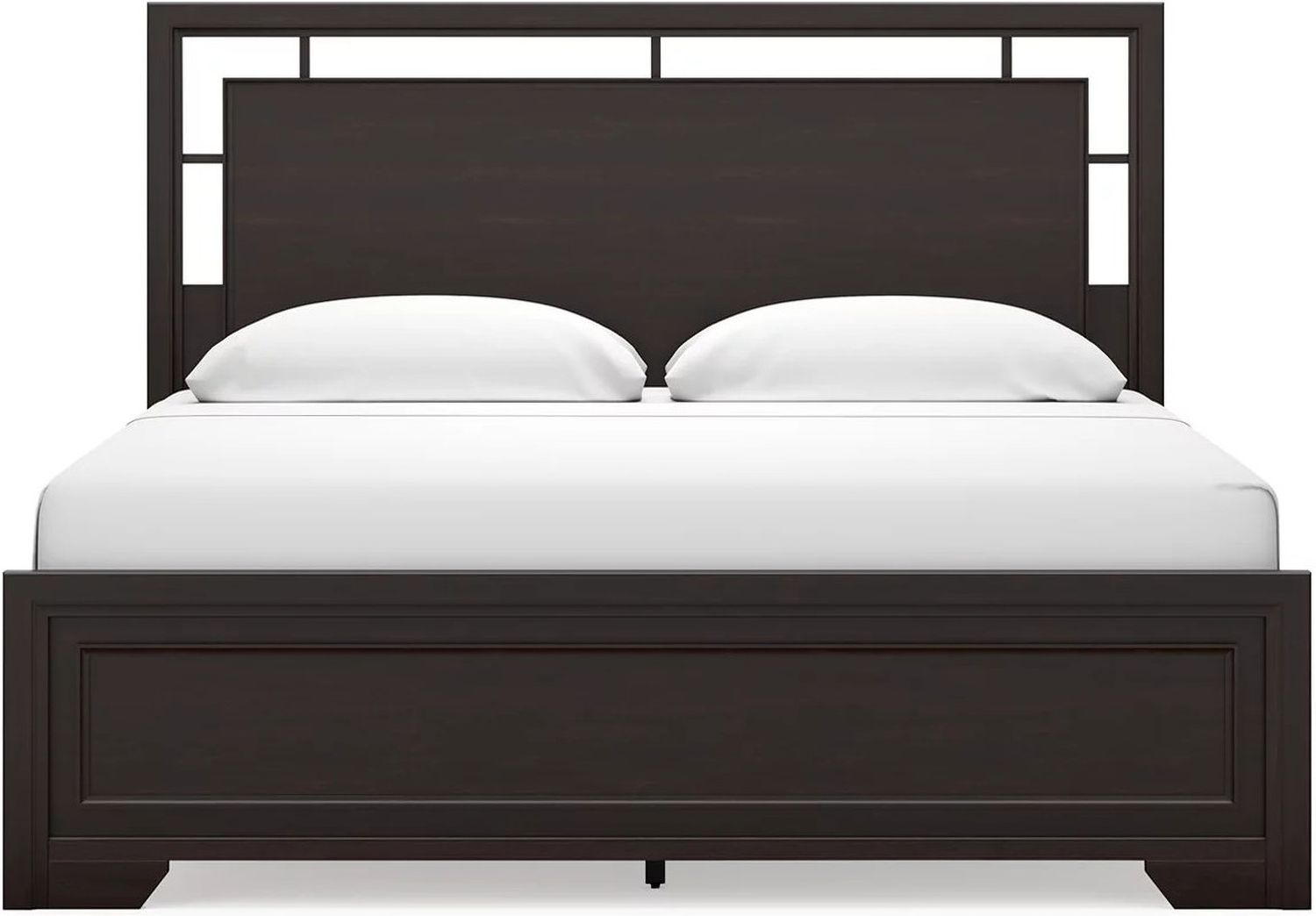Covetown King Panel Bed In Dark Brown B441B8