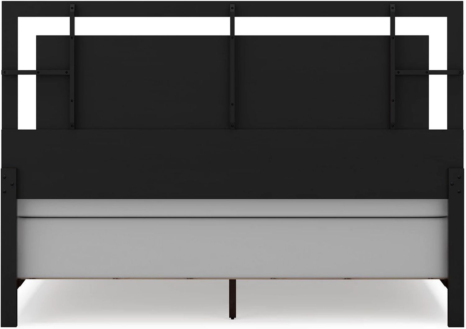 Covetown King Panel Bed In Dark Brown B441B8