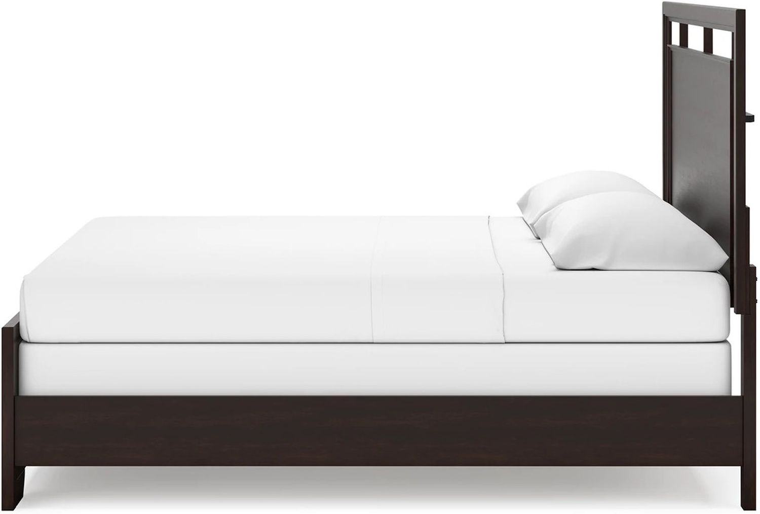 Covetown King Panel Bed In Dark Brown B441B8