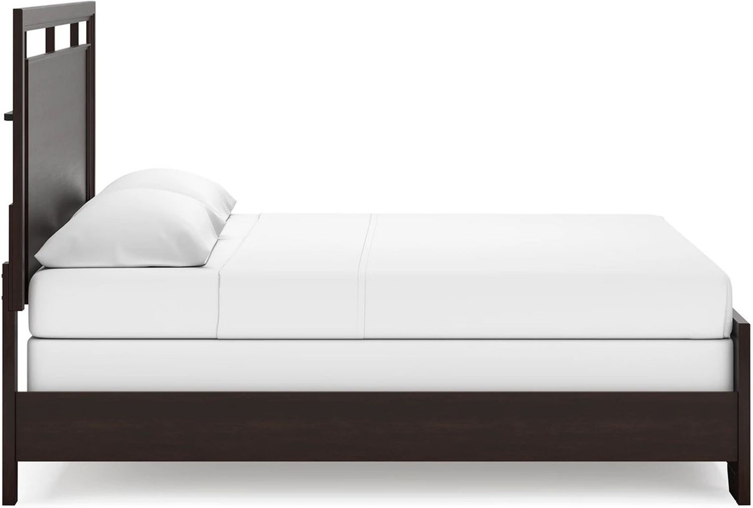 Covetown King Panel Bed In Dark Brown B441B8