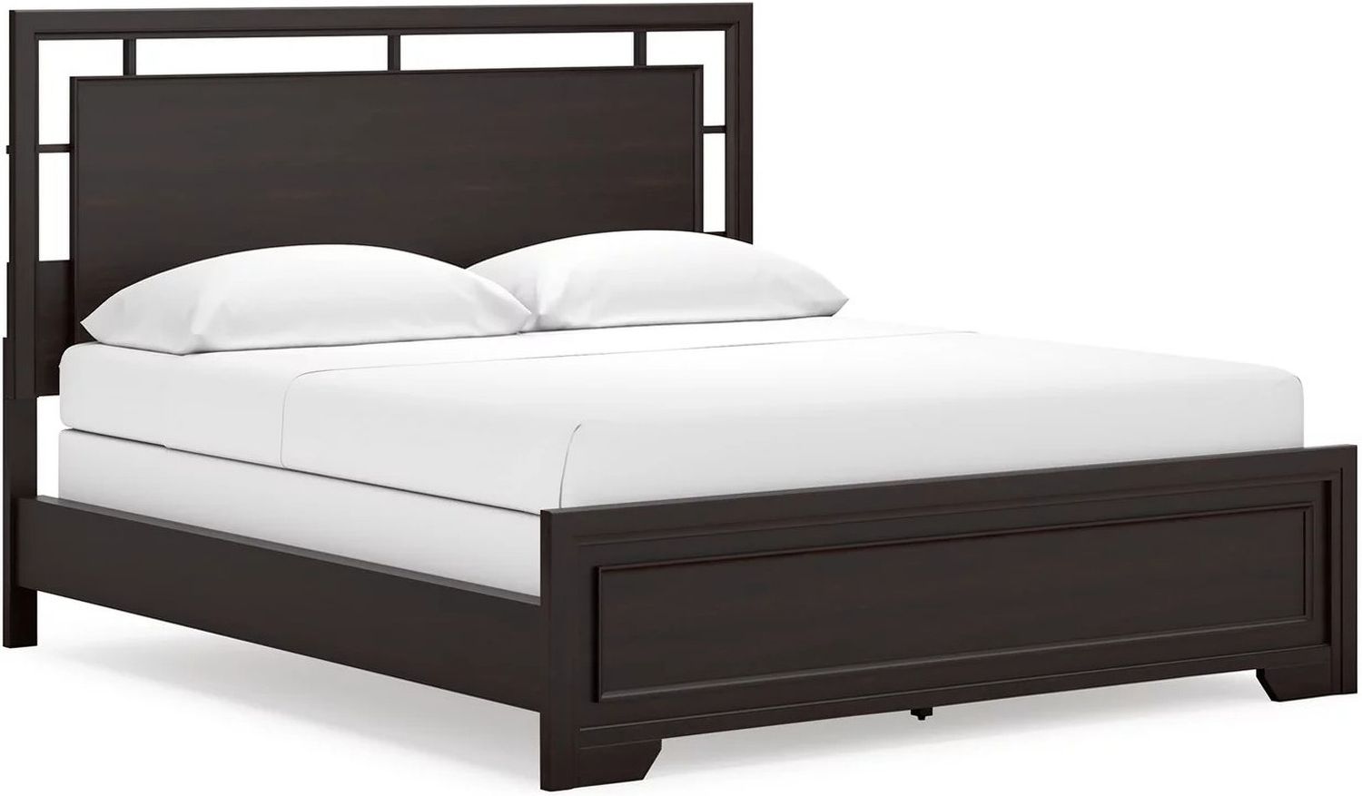 Covetown California King Panel Bed In Dark Brown B441B9