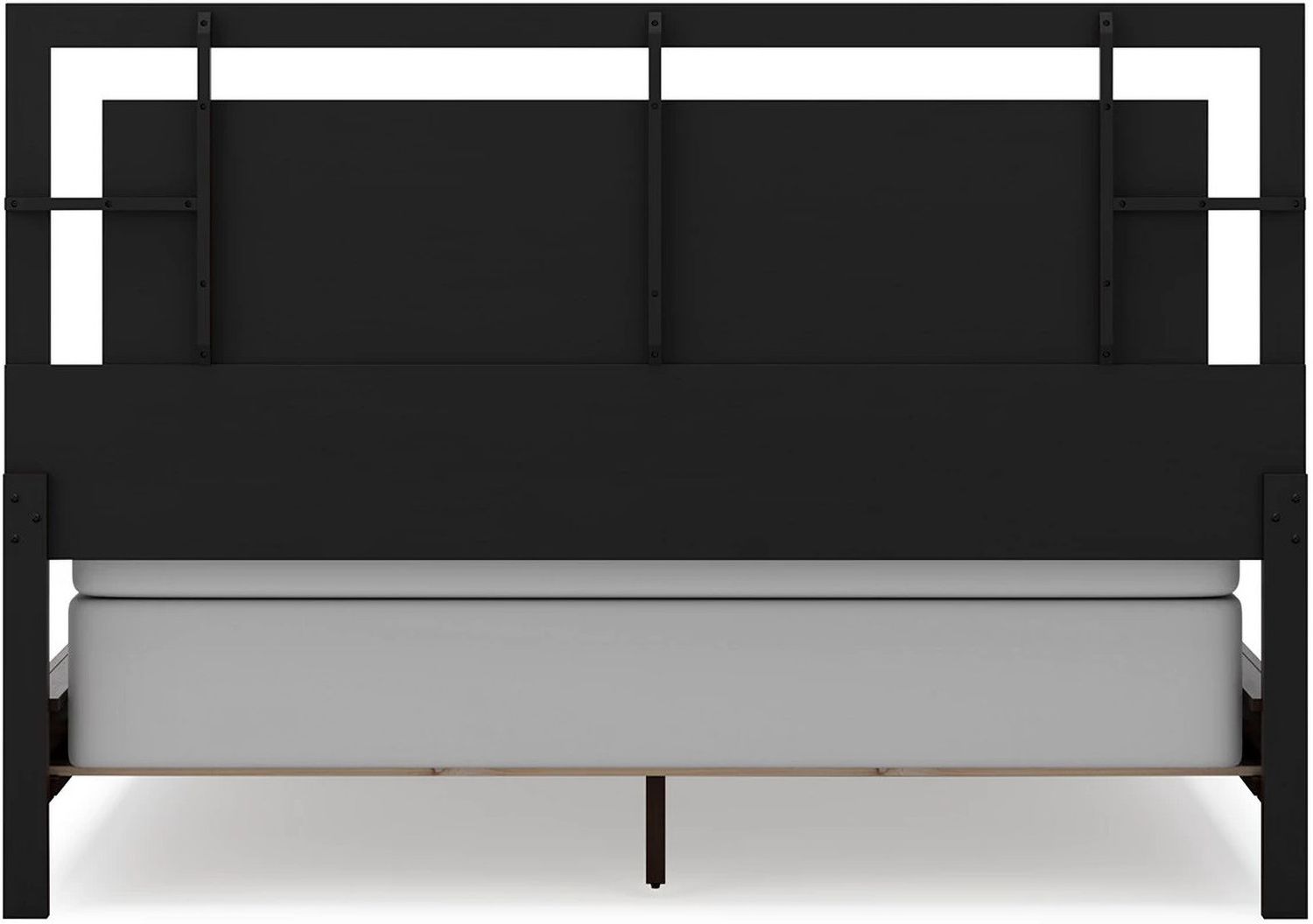 Covetown California King Panel Bed In Dark Brown B441B9