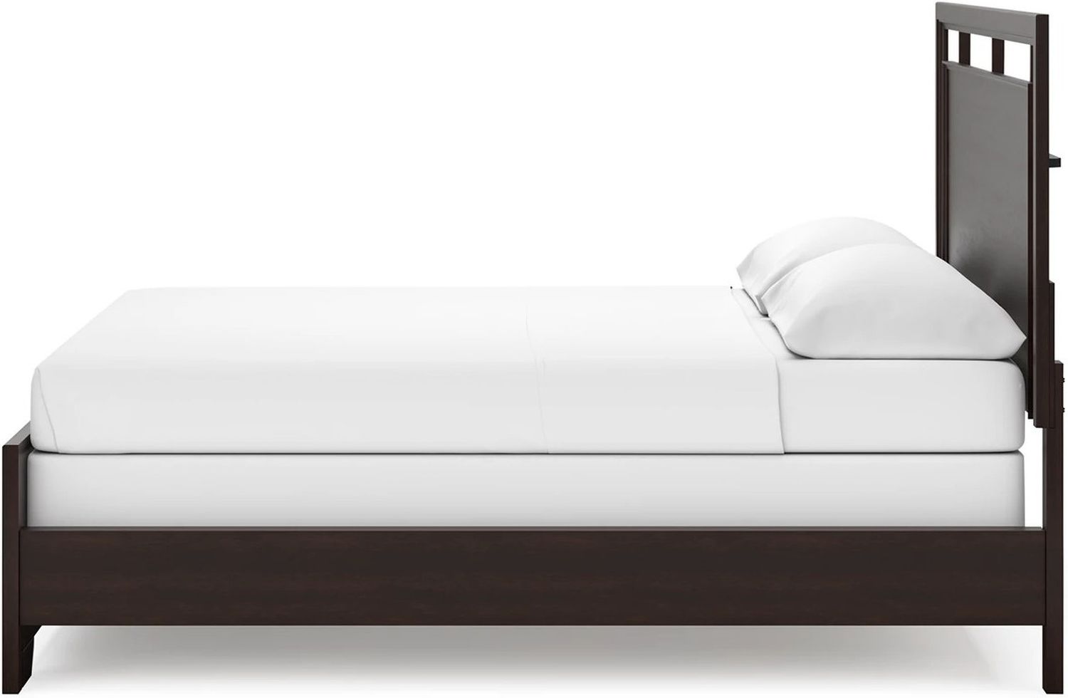 Covetown California King Panel Bed In Dark Brown B441B9