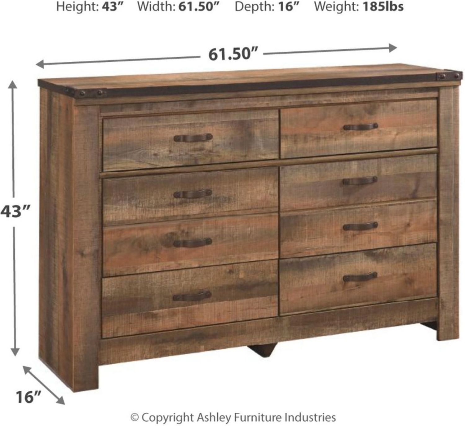 Trinell Brown Dresser B44631