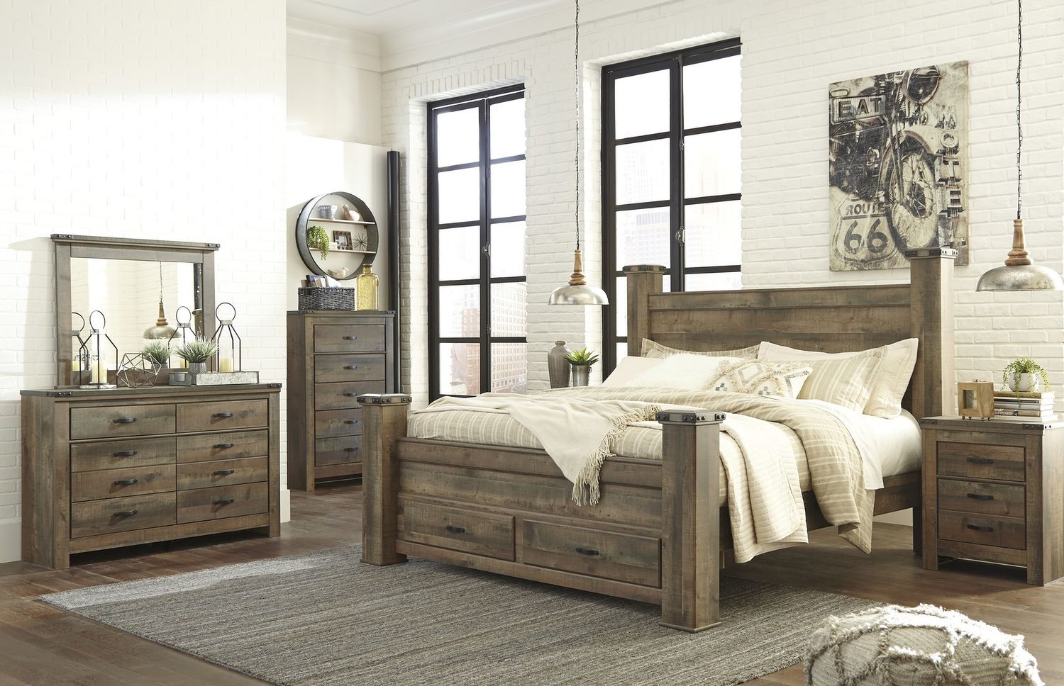 Trinell Brown Five Drawer Chest B44646