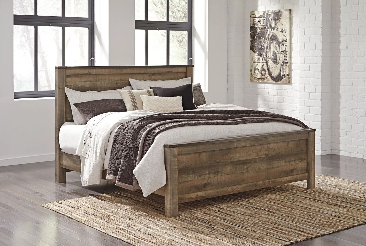 Trinell King/California King Panel Headboard In Brown B44658