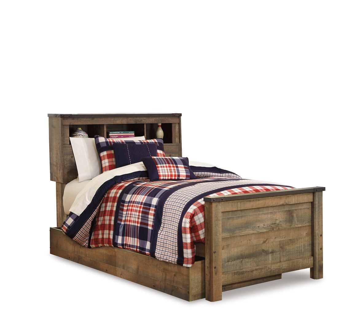 Trinell Brown Twin Bookcase Headboard Only B44663