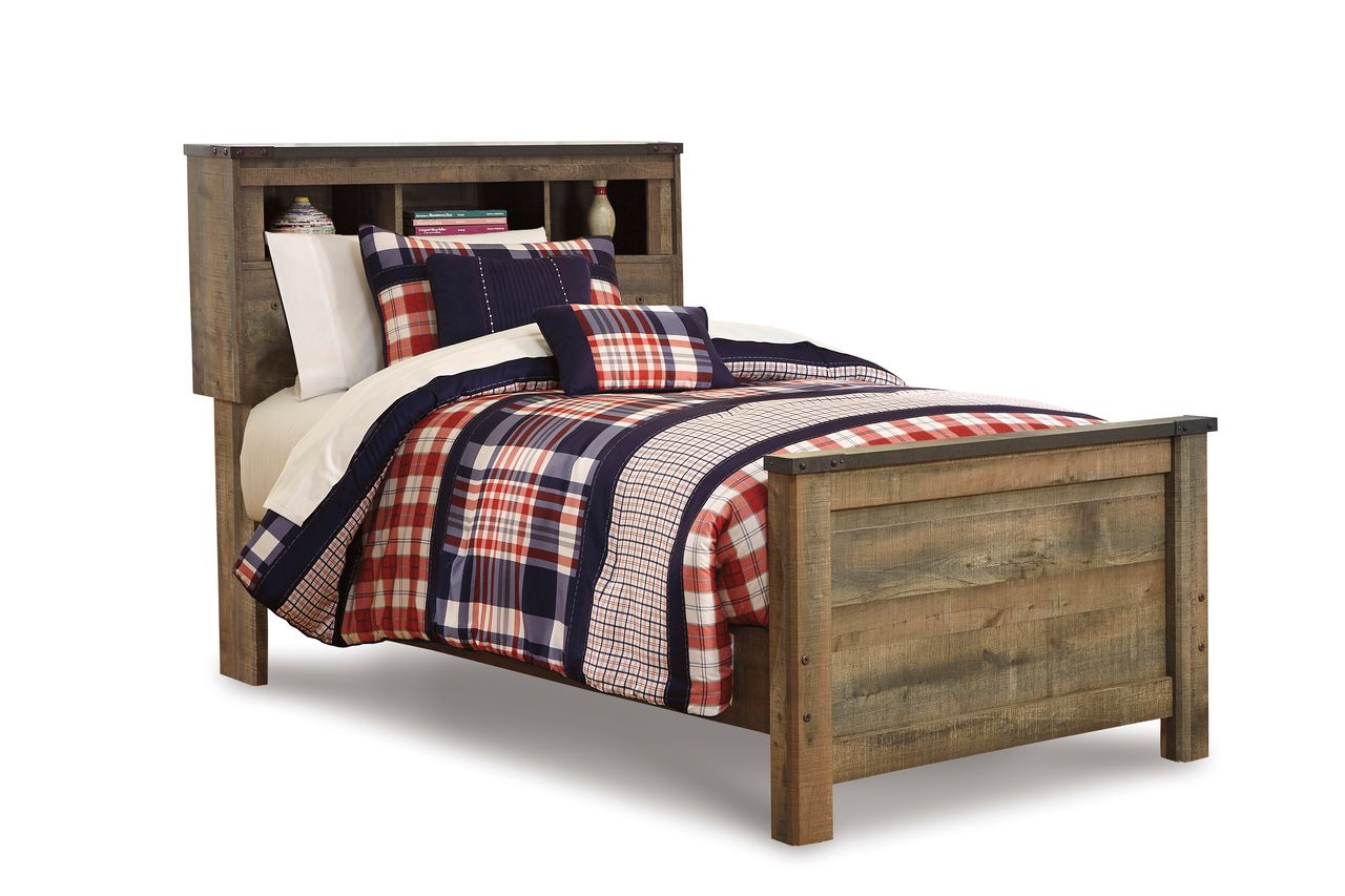 Trinell Brown Twin Bookcase Headboard Only B44663