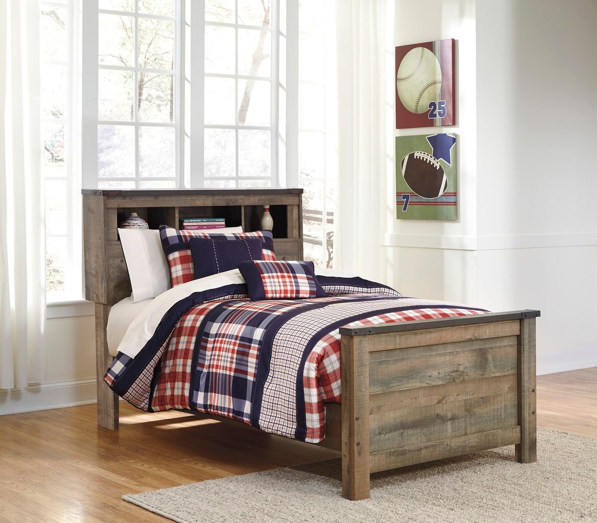 Trinell Brown Twin Bookcase Headboard Only B44663