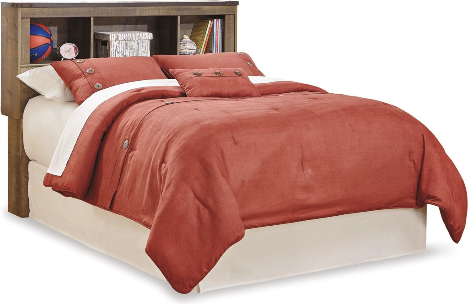 Trinell Brown Full Bookcase Headboard Only B44665